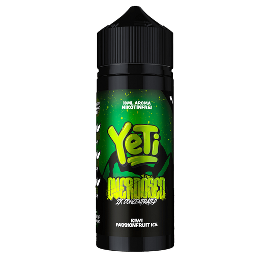 Yeti Longfill - Kiwi Passionfruit Ice - Overdosed 10ml Aroma in 120ml Flasche