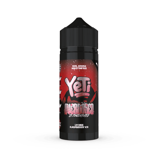 Yeti Longfill - Lychee Raspberry Ice - Overdosed 10ml Aroma in 120ml Flasche