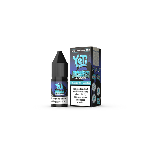 Yeti Nikotinsalz Blueberry Razz Ice Overdosed Liquid
