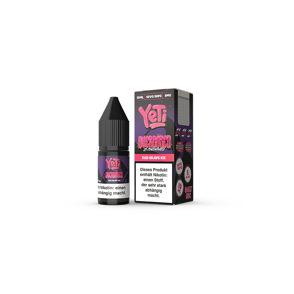 Yeti Nikotinsalz Red Grape Ice Overdosed Liquid