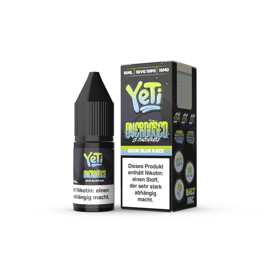 Yeti Nikotinsalz - Blueberry Razz Ice - Overdosed 10ml Liquid 10mg