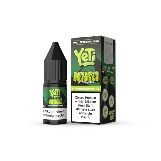 Yeti Nikotinsalz - Kiwi Passionsfruit Ice - Overdosed 10ml Liquid 10mg