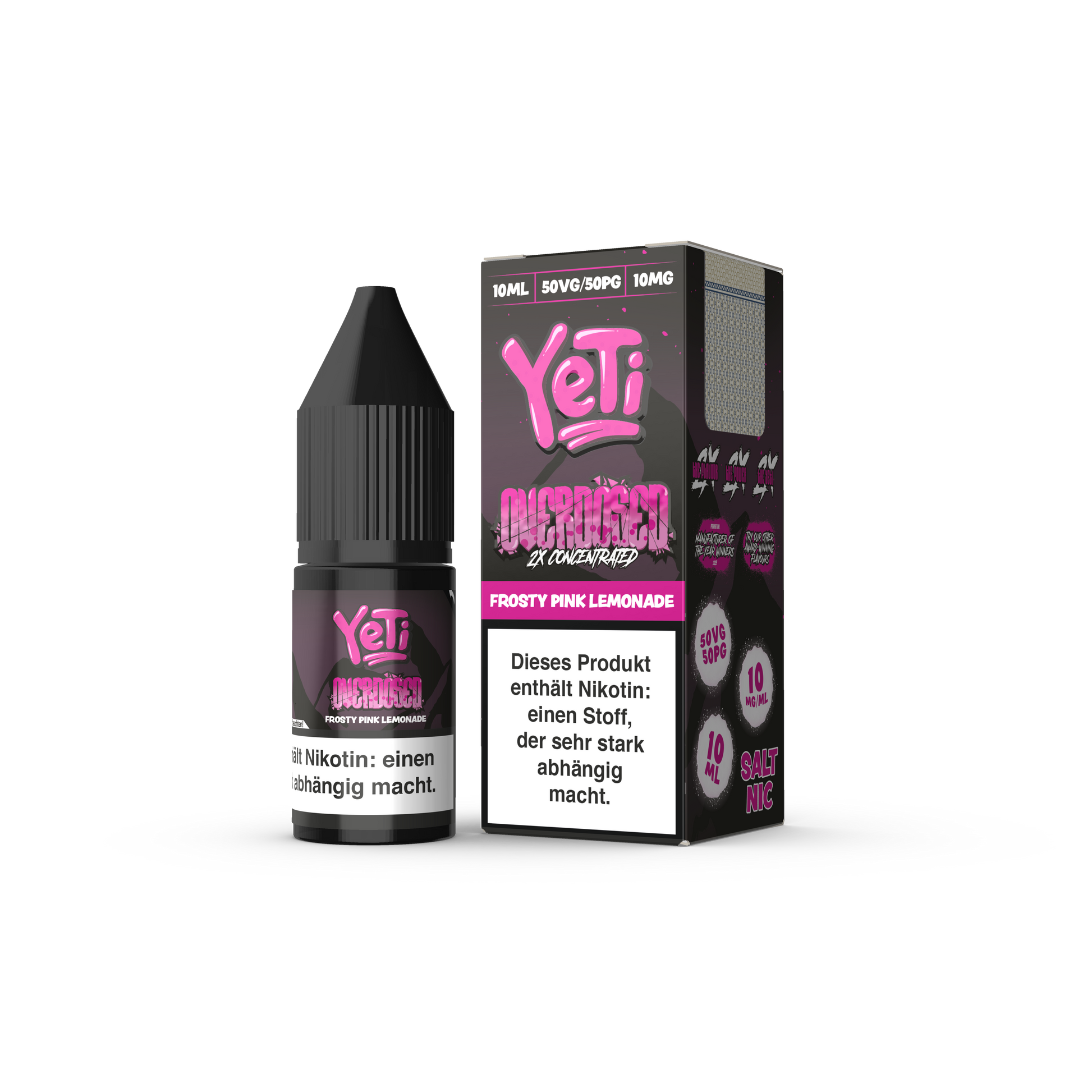 Yeti Nikotinsalz - Frosty Pink Lemonade - Overdosed 10ml Liquid 10mg