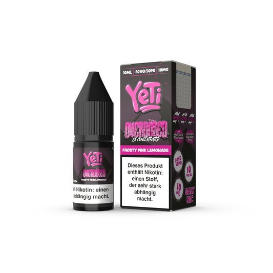 Yeti Nikotinsalz - Frosty Pink Lemonade - Overdosed 10ml Liquid 10mg