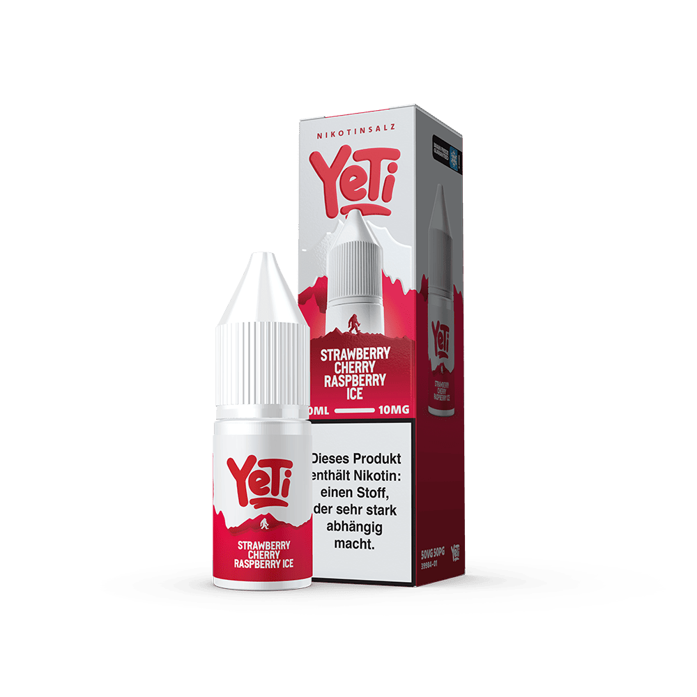 Yeti Summit Nikotinsalz Strawberry Cherry Raspberry Ice Overdosed Liquid