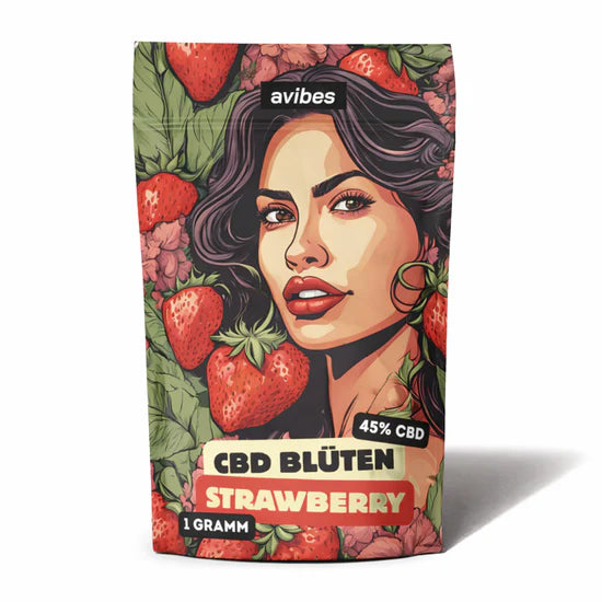 avibes CBD Blüte - Strawberry 45% 1g