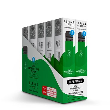 [Paket] 10 x ELFBAR 600 Kiwi Passion Fruit Guava Nikotinfrei
