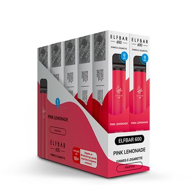 [Paket] 10 x ELFBAR 600 Pink Limonade Nikotinfrei