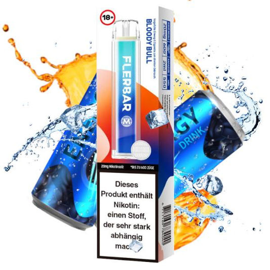 Flerbar Vape Einweg E-Zigarette Bloody Bull 2% Nikotin
