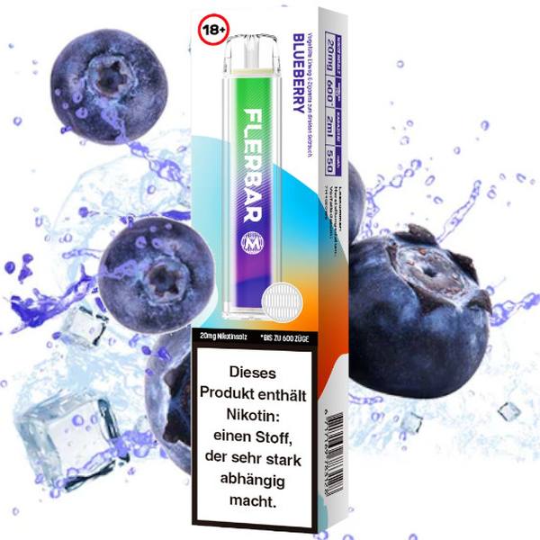 Flerbar Vape Einweg E-Zigarette Blueberry 2% Nikotin