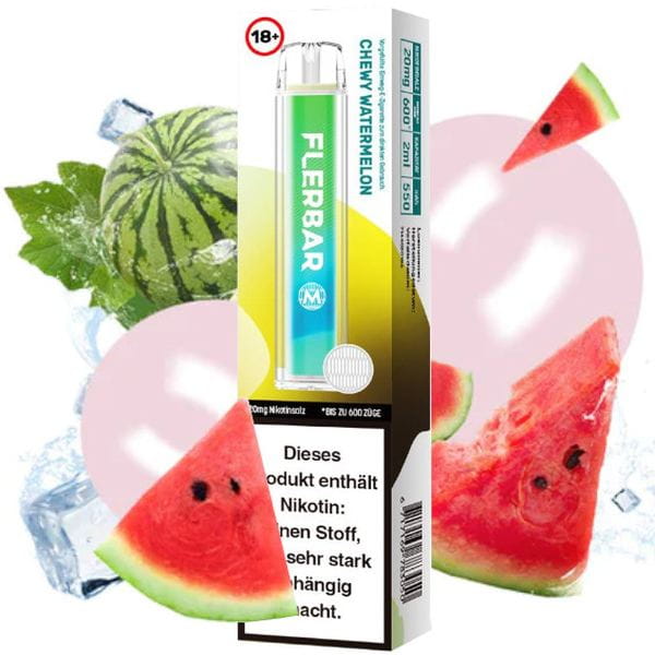 Flerbar Vape Einweg E-Zigarette Chewy Watermelon 2% Nikotin