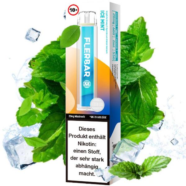 Flerbar Vape Einweg E-Zigarette Ice Mint 2% Nikotin