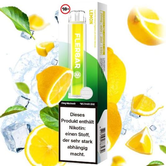 Flerbar Vape Einweg E-Zigarette Lemon 2% Nikotin