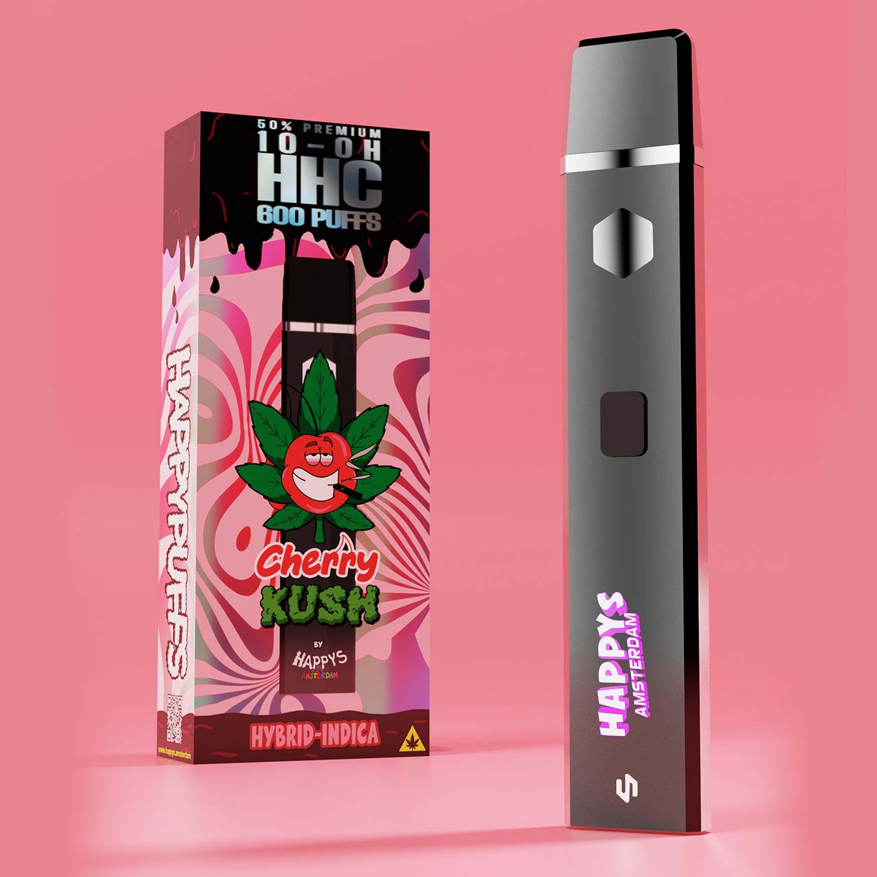 Happys Amsterdam 10-OH-HHC Vape - Cherry Kush 1ml
