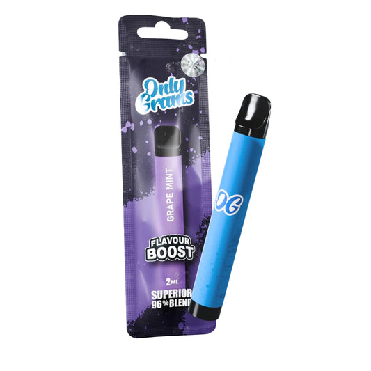 Only Grams - Superior Blend Vape - Flavour Boost Grape Mint 2ml