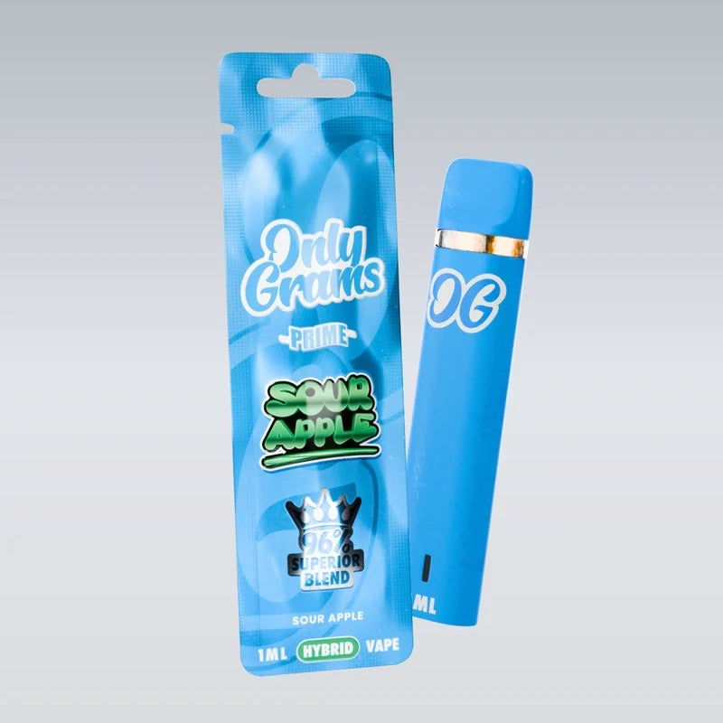 Only Grams US Line Superior Blend Vape - Sour Apple 1ml