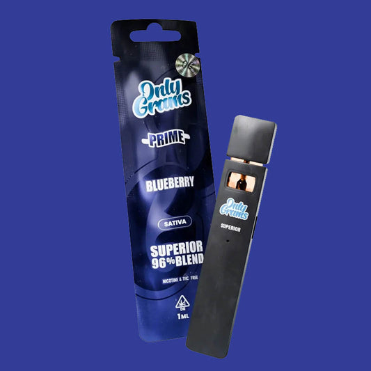 Only Grams Superior Blend Vape - Blueberry 1ml