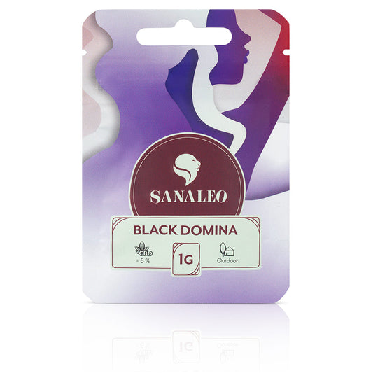 Sanaleo CBD Blüte - Black Domina 6% 1g