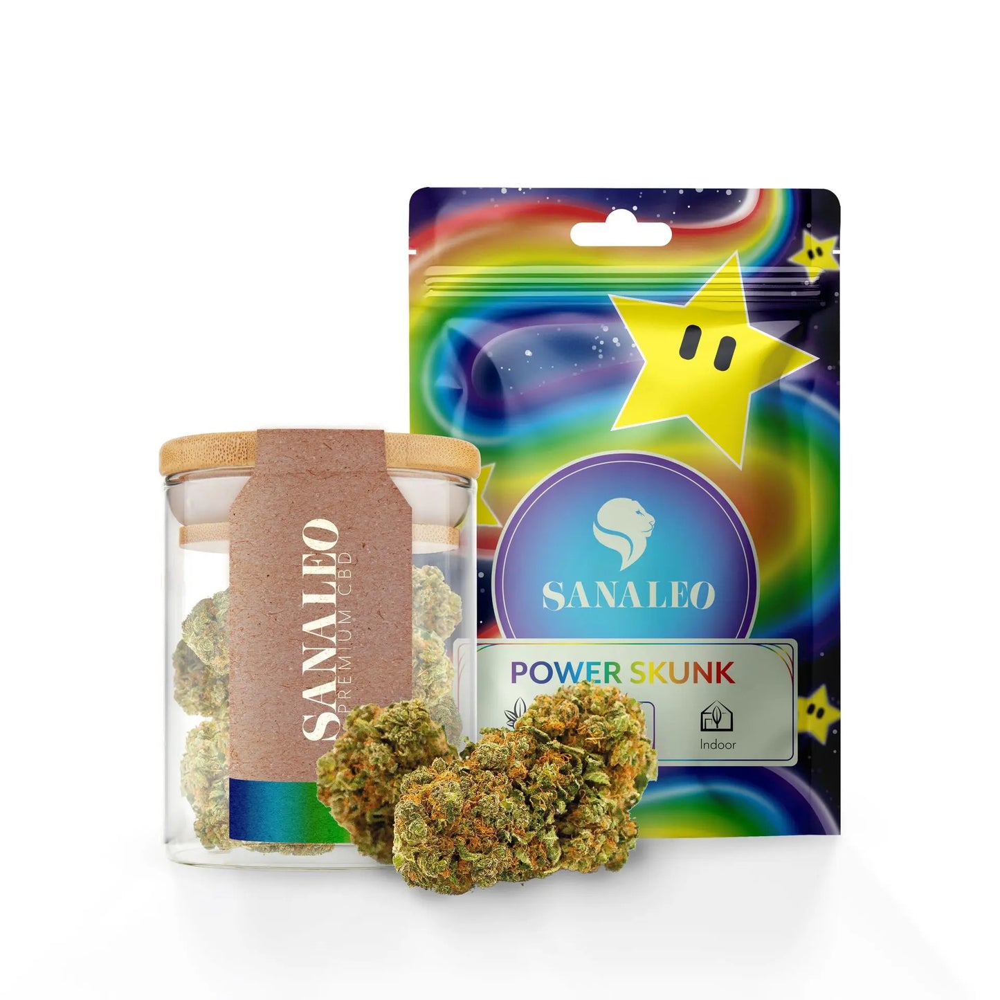 Sanaleo CBD Blüte - Power Skunk 25% 2g