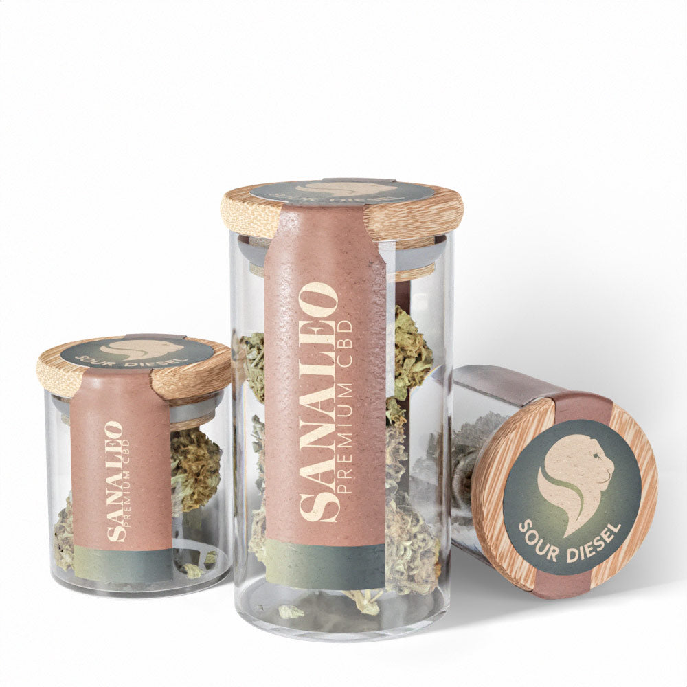 Sanaleo CBD Blüte - Sour Diesel 6% 2g