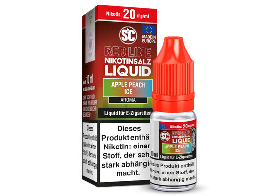 SC - Red Line - Apple Peach Ice - Nikotinsalz Liquid