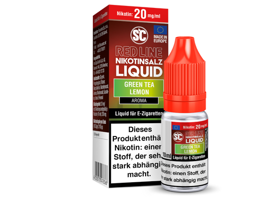 SC - Red Line - Green Tea Lemon - Nikotinsalz Liquid