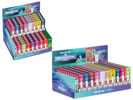 SKE Crystal Plus Pappdisplay