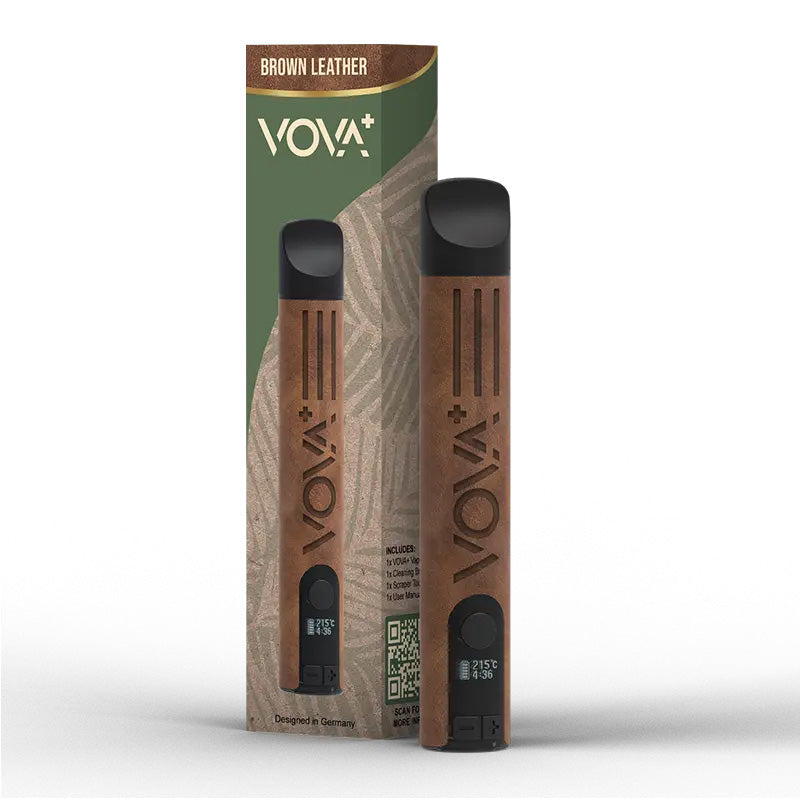 VOVA Plus Volks Vaporizer - Brown Leather